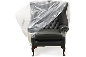 Direct Manufacturing Heavy Duty Sofa Furniture Protector Slip Over Cover Bag : Protection against Pet Clawing,Liquids,Dust. Great for when moving (Armchair)
