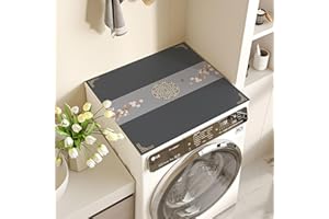 GoldeneAmeisen Waschmaschinen abdeckungen,Tabletop Waschmaschinen Auflage rutschfest,Trommel-Waschmaschinen Staubschutz,wasserbeständig,waschbar,rutschfeste Oberfläche,für KüHlschrank Waschmaschine