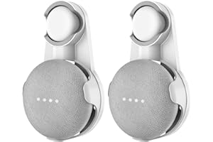 Stojak Cozycase do domu Mini & Nest Mini, uchwyt ścienny do montażu na stojąco dla asystentów głosowych (2 sztuki, biały+szary)