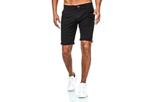 D'MARO Men's Chino Shorts Slim Fit - Summer Trousers with Stretch - Comfortable Cotton Bermuda Shorts - Easy Care & Modern for Leisure & Business