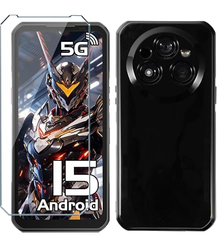 HGJTFANY Cover per Oukitel WP55 PRO (6.60 ) + 1 x Vetro Temperato, con Rotazione 360° Supporto Anello, Ultra Sottile Morbida Silicone TPU AntiGraffio Custodia Case per Oukitel WP55 PRO