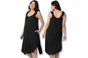 Kindred Bravely Ruffle Strap Labor and Delivery Gown | 3 In 1 Labor, Delivery, Nursing Gown for Hospital