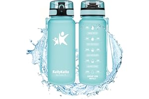 ‎KOLLYKOLLA KollyKolla Trinkflasche Kinder Auslaufsicher, 350ml Wasserflasche, Kohlensäure Geeignet, BPA-frei Kindertrinkflaschen, Trinkflasche Klein für Schule, Kinder, Jungen, Mädchen, Baby, Kindergarten