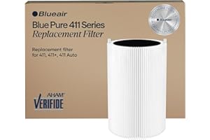 BLUEAIR Blue Pure 411 Auto, 411, 411+ Genuine Replacement Filter, Particle and Activated Carbon, fits Blue Pure 411 Auto, 411 and 411+ Air Purifiers