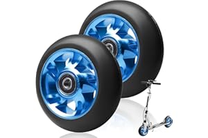 GBKDQQ rueda para patinete Stunt, 2 unidades, de repuesto para scooter, 100 mm, con rodamientos ABEC-11, núcleo de aluminio, compatibles con la mayoría de scooters de acrobacias y