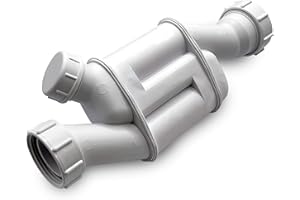 CranPlas | Basin Waste | Sink Trap | Easy Grip Compression Nuts | 32mm Pedestal Trap | Universal Outlet Fits Plastic, Copper & Lead Pipes | Push-Fit or Solvent Weld | Leak & Heat Tested