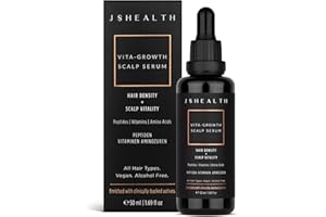 JSHealth Vitamins Vita-Growth Scalp Serum for Hair Density & Scalp Vitality - Hair Serum for Women with Peptides, Vitamins & Amino Acids