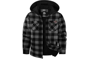 zitysport Chaqueta Niños Camisa Invierno Gruesa Sudadera con Capucha A Cuadros Niño Cremallera Cálida De Franela Chicos Sudadera Aire Libre Forrado Invierno Para Bolsillo