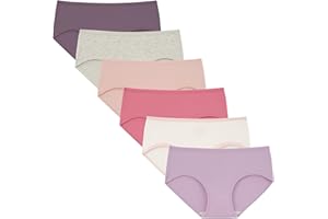 INNERSY Culotte pour Adolescente Fille en Coton Doux sous-vêtements Ado 10 à 16 Ans Lot de 6