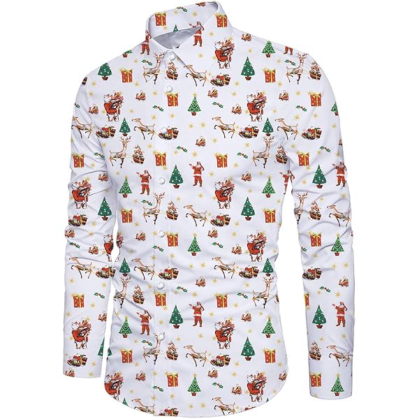 Weihnachtshemd Herren Lustig,Herren Hemd Weihnachte Produktbild-Vorschau 12
