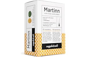 Nuggela & Sulé Martinn Hair Food Supplement. Todas las Vitaminas y Minerales necesarios para el Crecimiento y Fortalecimiento del cabello. Quinoa, Zinc, Vitamina B12