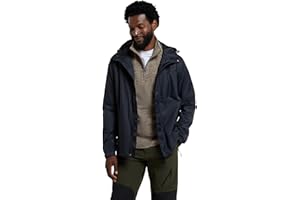 Mountain Warehouse Torrent Mens Waterproof Rain Jacket - Waterproof & Lightweight Raincoat with Taped Seams, Zipped Pockets - For Spring Summer Travelling & Outdoors