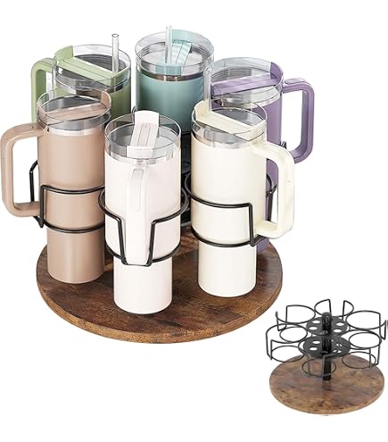 Porte-gobelet Mural Pliable – En ABS, Pour Tasses Stanley, Rangement Maison/bureau/voiture, Noir Ou Blanc
