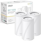TP-Link Deco BE65 Pro (3-Pack) - 7 Mesh WiFi System, BE9300 Triband, MLO | Whole House Coverage up to 700 m&sup2;. Unified Network