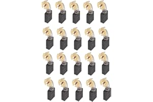 NATUDECO 20 pièces balais de charbon, 6 x 13 x 17 mm balai de charbon cuivre résistance à l'usure moteur balai de charbon pour outils électriques Balais de Charbon pour Moteur