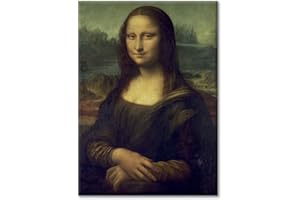 LABORATORIO 102 Quadro su Tela Leonardo Da Vinci La Gioconda (40x30 cm) Monna Lisa - Stampa Artistica da Parete con Telaio Classic 2 cm Legno Abete - Quadro Moderno Pronto da Appendere