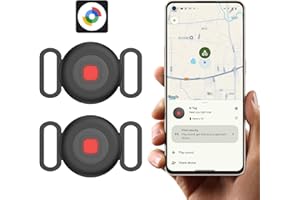 Katze Hund GPS Tracker für Android ohne ABO, Hundetracker Katzentracker für Halsband, Android Smart Tag kompatibel mit Google Find Hub, Wasserdicht Tracking Standort von Haustieren (2 Pack)