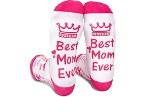 ANOTION Novelty Socks - Best Mom Ever Best Sister Ever Socks Idea Sister Gifts for Sister In Law Sunflower Gifts for Women Mother's Day Christmas White Elephant New Year Gifts Funny Stocking Stuffers
