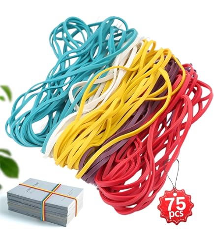 100 Elastici Di Gomma Neri - 5 Misure Per Casa, Ufficio, Outdoor - Foto 10