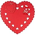 Red Felt Heart Shape Placemat and Coaster Set Valentine Tableware 5642