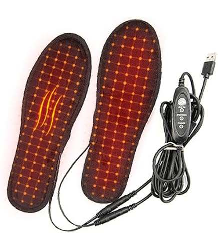 Solette Riscaldanti Ricaricabili 3000mAh Con Controllo APP – 3 Temperature (40-60°C) Tagliabili, Per Scarpe Da Inverno, Escursioni E Pesca