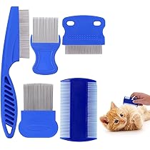 Pettine Anti-Pulci Per Gatti E Cani - 4 Pezzi In Acciaio Inox | Doppia Faccia, Denti Fini - Foto 3