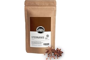 Spicy Welt Anis Étoilé Entier (250g) – Badiane | Pour Pâtisserie, Infusion, Pain d'Épices & Compote | Saveur Intense & Décorative | 100% Naturel, Sans Additifs