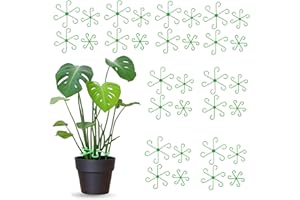 HXLJHALG 32Pcs Plant Stem Support Climbing Plant Support, Assorted Size Plastic Plant Stem Holders, Climbing Plants Supports Plants Trellis Indoor Ideal Plants Supportt for Plantt Garden