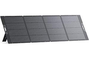 BLUETTI 350W Solar Panel, Monocristalino Panel Solar Portátil de 350W para Estación de Energía AC180 AC200L AC300, Cargador Solar Plegable para RV, Camping, Corte de Energía