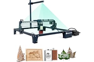 SCULPFUN S30 Pro Laser Engraving Machine with Automatic Air Assist and CAM500 Lightburn Camera, 10W Quad Laser Output Power, 0.005mm Engraving Accuracy Laser Engraver CNC Laser Cutter