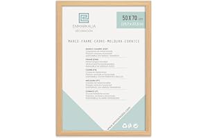 ENMARKALIA DECORACION Enmarkalia Marcos 50x70 cm - color Madera (moldura de 30x15 mm) X1 Ud.