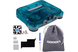 GEEEKPI RetroFlag 64Pi - Funda para Raspberry Pi 5, almacenamiento de tarjetas SD, apagado seguro y reinicio seguro, MetaData en estación de emulación guardada automáticamente