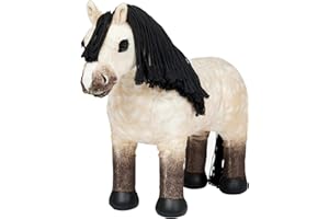 LeMieux Toy Pony Dream - Soft Dun Coat - Includes Navy Branded Carry Rug - Suitable for Ages 3+