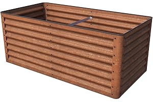 ‎GFP GFP Primeyard Luca Cortenstahl-Hochbeet 150x75x60 cm - stabiles Gartenbeet mit natürlicher Rostoptik & sicherem Kantenschutz, ganzjährig einsetzbar