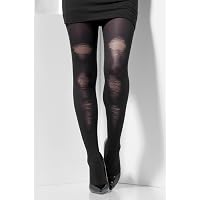 WIDMANN Fluoreszierende Strumpfhosen Mit Fledermaus-Motiv – Gelb, 40 Denier, Einheitsgröße, Für Halloween & Partys