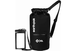 Earth Pak Sac étanche avec Poche - pour Kayak, Bateau Excursion, Canoë, Pêche, Rafting, Natation, et Snowboard