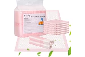 ACE2ACE Tapis éducateurs pour Chien Chiot Épaissir, Lot de 40 Tapis Absorant Couche inférieure imperméable 60 x 60 cm,Anti-Fuite Super absorbants