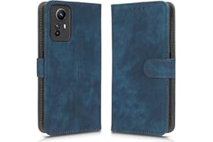 XINNI Carcasa para Xiaomi Redmi Note 12S 4G Funda, PU/TPU RFID Protect Cuero Magnético Estuche Flip Caso, Azul