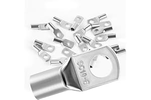 DAWENUR 20 capicorda 10 mm2, M6, terminali ad anello, in rame ispessito, non isolati, SC colore: argento