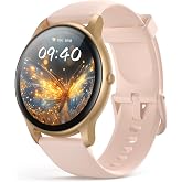 AGPTEK Smart Watch for Women, Bluetooth 5.2 Watch, 1.3'' HD Touch Health & Fitness Tracker with Pedometer, Pressure/Sleep/Hea
