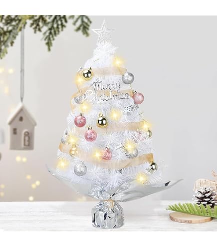 Sapin De Noël Artificiel En Pot - Décoration De Table 33 Cm, Parfait Pour Rebord De Fenêtre Ou étagère Festive