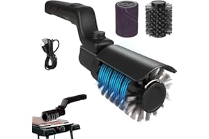 MISTCADO Spazzola elettrica aggiornata, spazzola ricaricabile senza fili per la pulizia della griglia, testina in acciaio inossidabile, 3 velocità, 90 minuti di durata