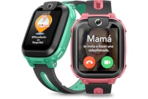 imoo Z1 Reloj Inteligente Niño 4G, Reloj Niño con Videollamada, Reloj GPS Niños con Llamada, Chat, SOS, Smartwatch Niños con Class Mode, Waterproof IPX8, Relojes Niña Watch -Verde