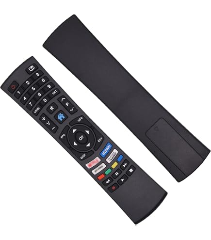 Medion TV Fernbedienung RC1822 – Ersatzfernbedienung Für Smart TVs Mit Netflix & Prime Video Taste