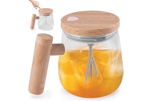WIYETY WANDGU kubek elektryczny do mieszania: 400 ml, automatyczny magnetyczny kubek do mieszania, szybki kubek do kawy z automatycznym mieszadłem, do kawy, mleka, proszku proteinowego