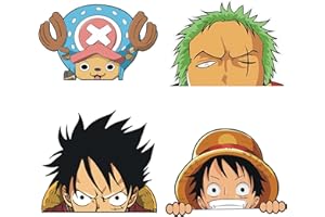 I3C 4 pegatinas de coche de anime, para moto, ordenador portátil, monopatín y ventana de coche, maletero de vehículo