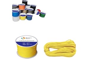 RainbowStone Paracord 7-Strand 550lb Strength 4mm Utility Rope Multiple Color 15/30/50/100m reel…