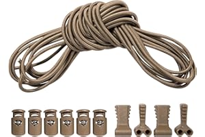 Tasmanian Tiger TT Bungee Cord Tab Kit de fixation pour réparation ou remplacement Accessoire de sac à dos Marron Coyote
