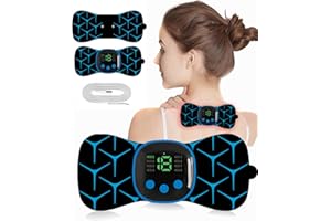 ASHMITA Wireless TENS Machine for Pain Relief, Muscle Stimulator with 8 Modes, Targeted Pain Relief, Rechargeable Mini Massager Unit for Back, Neck, Shoulder, Knee, Arthritis, Sciatica Pain