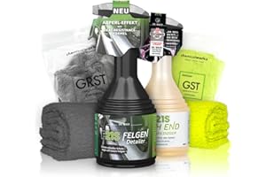 ‎SHINY FREAKS Felgenreiniger Detailer Set: Dr. Wack P21S HIGH END Auto Felgen Reinigung & Versiegelung für alle Felgen + Felgenbürste + ChemicalWorkz Premium Mikrofasertuch | 4-teilig